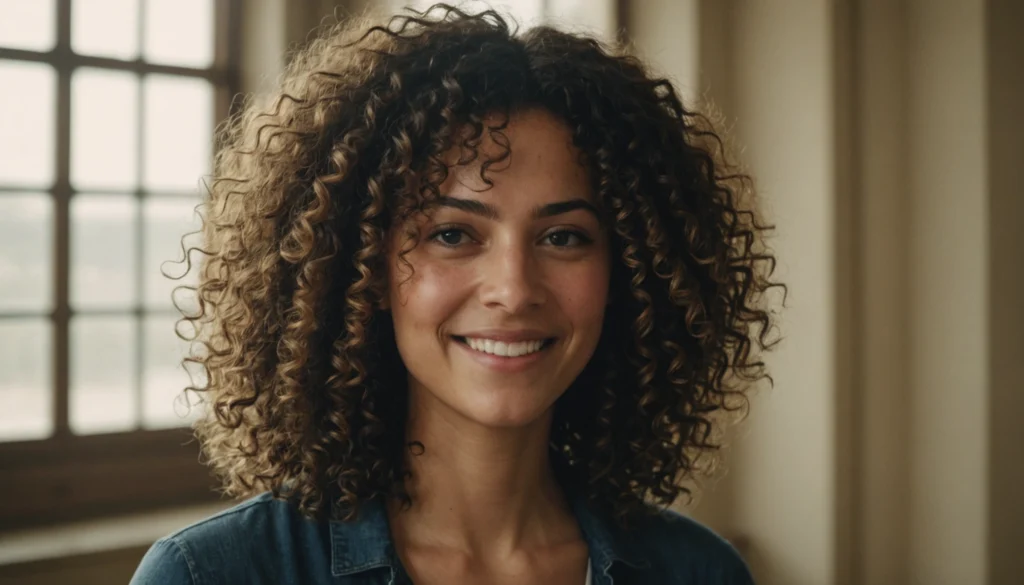 cheveux naturellement bouclés
